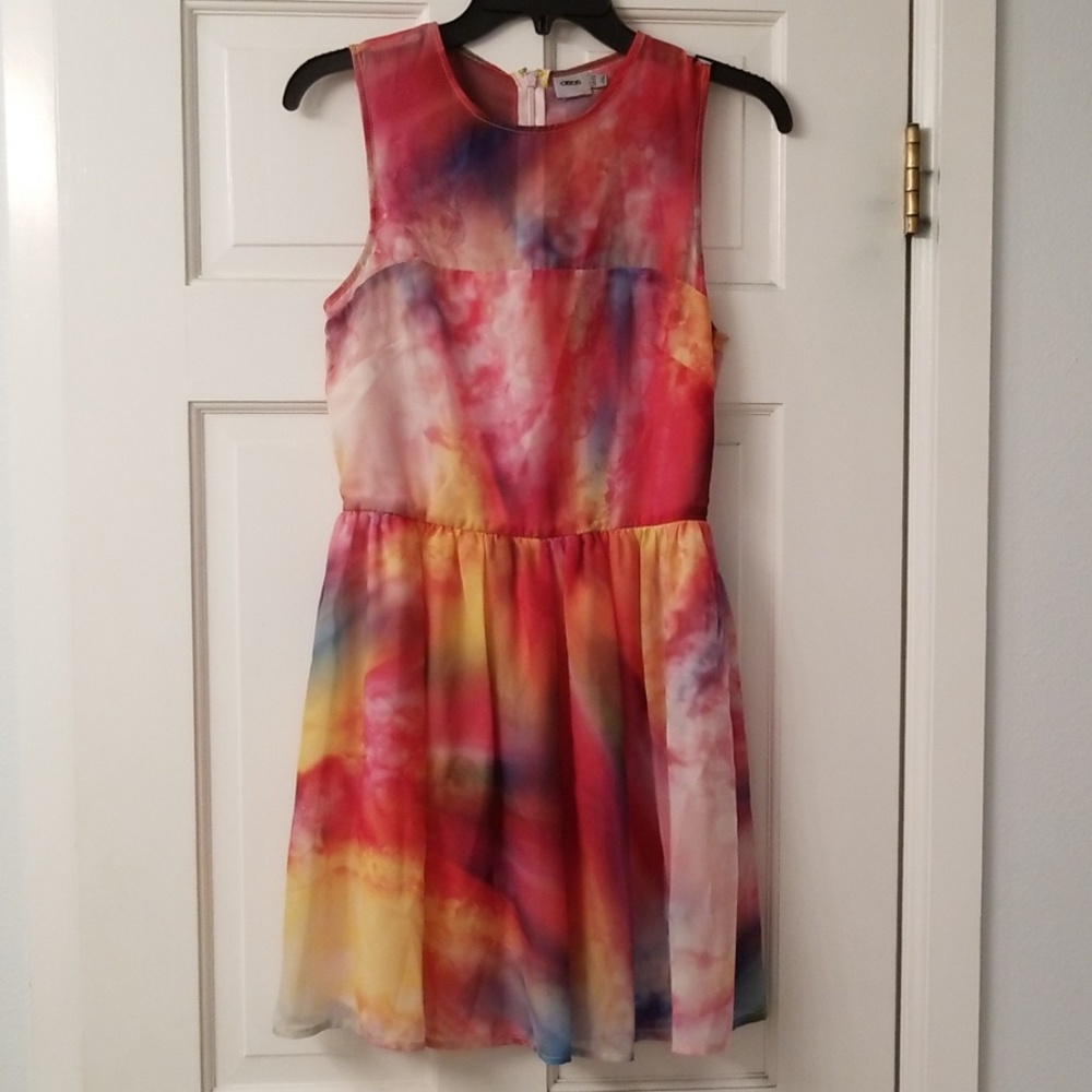 ASOS Multi Colored Rainbow Dress